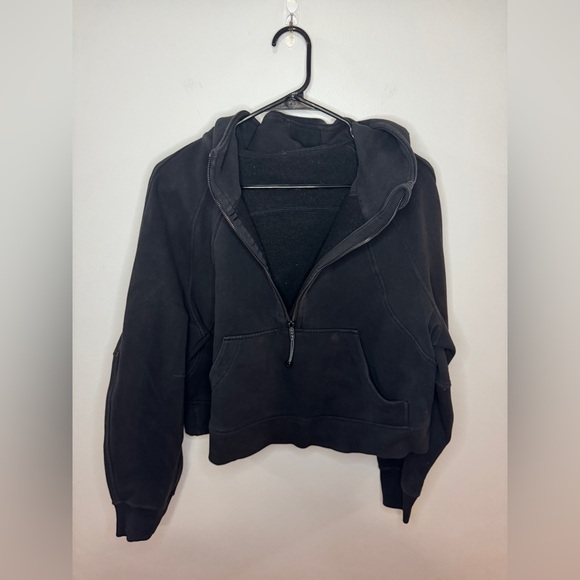 Pre-Owned MD/LG Lululemon Scuba Oversized Half-Zip Hoodie in Black - Picture 5 of 12